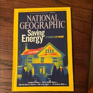 National Geographic Yellow and Blue Energy Magazine